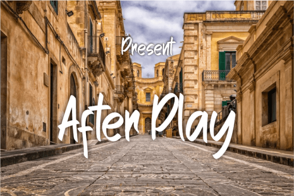 After Play: A Script Font That Elevates Digital Branding