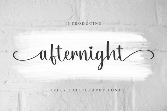 Afternight Font for Web Design: A Stylish Handwritten Typeface