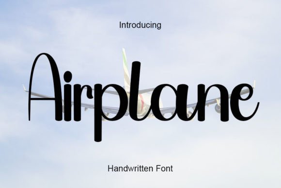 Airplane Font for Handmade Creations