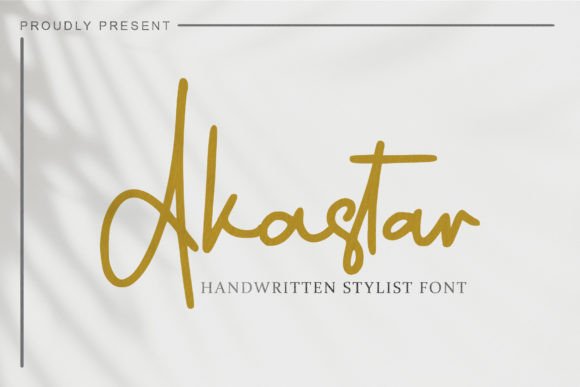 Akastar: A Handwritten Font for Authentic Web Design