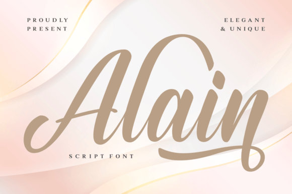 Alain Script Font for Editorial Design