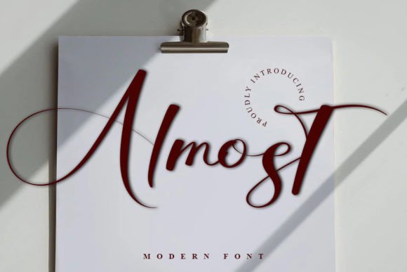 Almost Font for Handmade and Commercial Design Projects