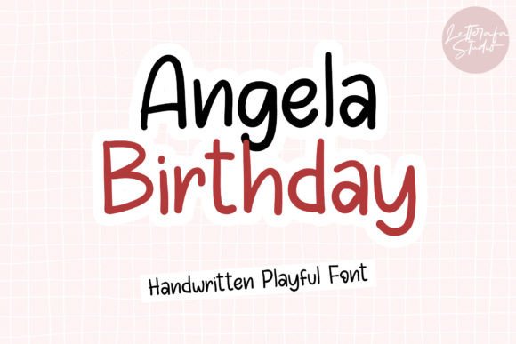 Angela Birthday: A Playful Handwritten Font for Creative Projects