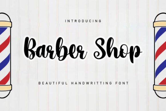 Barber Shop Font for Campaign Creatives
