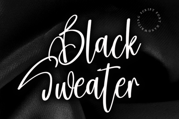 Black Sweater Font for a Polished Brand Look