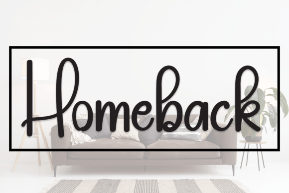 Bring Your Creations to Life with the Homeback Font