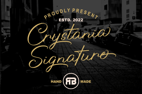 Crystania: A Luxurious Script Font for Branding
