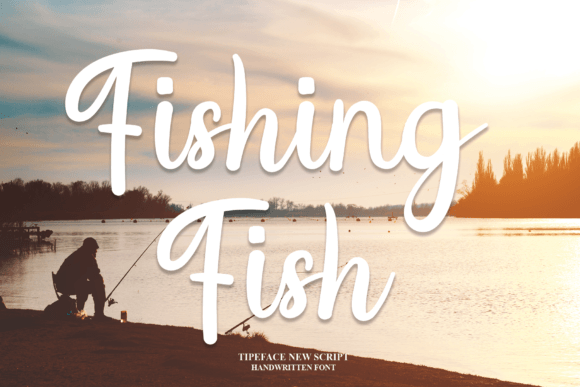 Fishing Fish Font for Editorial Design