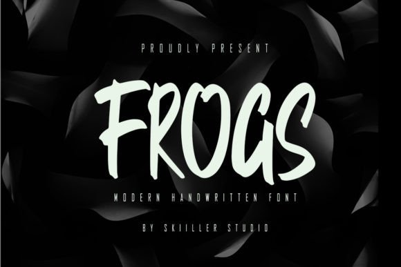 Frogs Font for Handmade Creations