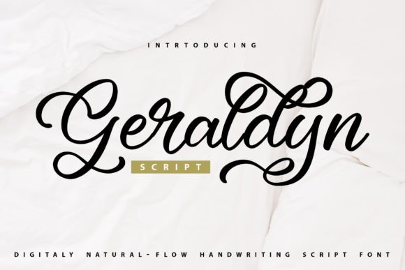 Geraldyn Script Font for Digital Creatives