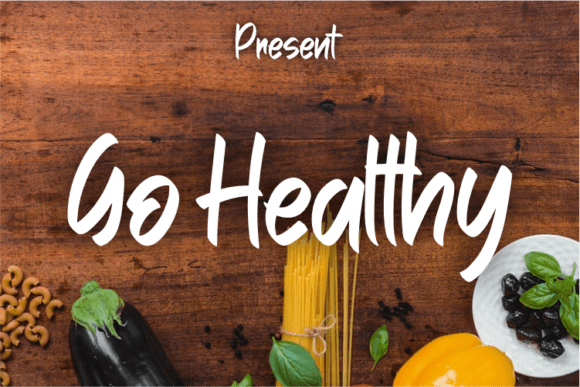 Go Healthy: A Modern Handwritten Typeface for Branding