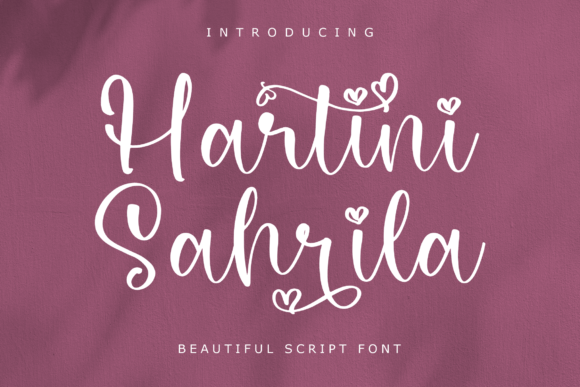Hartini Sahrila: A Script Font for Modern Brand Campaigns