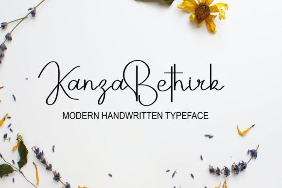 Kanza Bethirk: A Handwritten Font for Modern Web Design