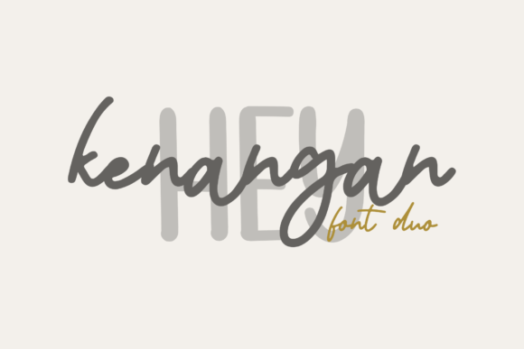 Kenangan Duo: A Handwritten Font for Thoughtful Design