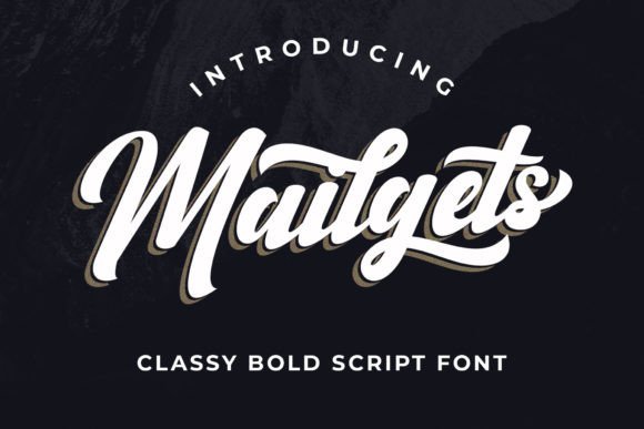 Mailgets: A Bold Script Font with Vintage Charm