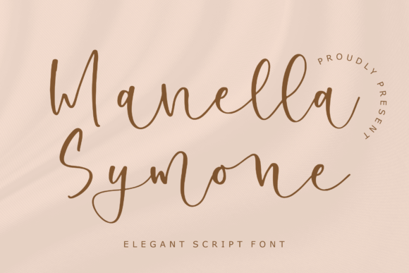 Manella Symone – A Polished Script Font for Branding Projects