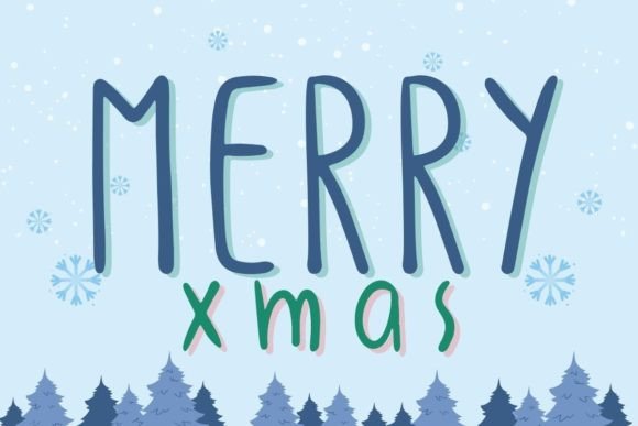 Merry Xmas Font for Digital Creativity