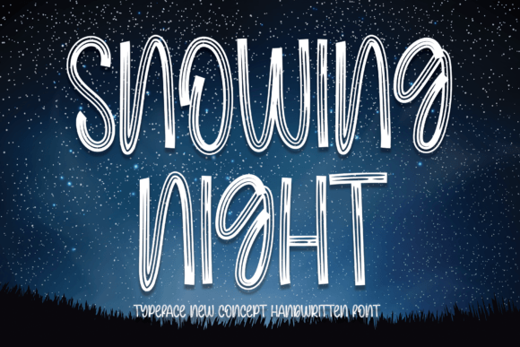 Snowing Night Font for a Polished Brand Look