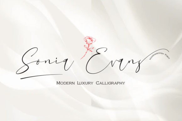 Sonia Evans: A Graceful Script Font for Editorial Design