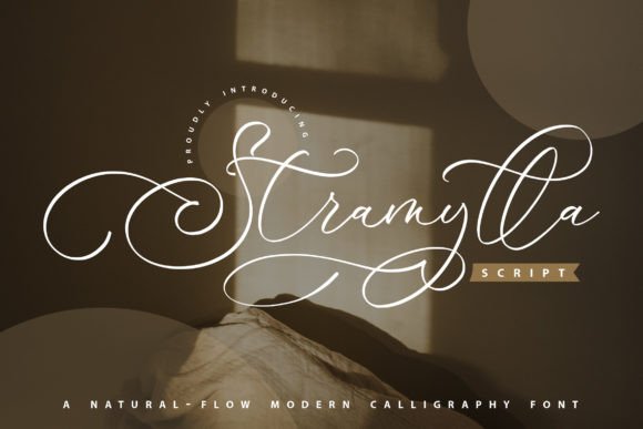 Stramylla: A Naturally Flowing Script Font for Editorial Design
