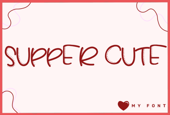Supper Cute Font for Web Design and Branding