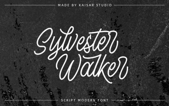 Sylvester Walker: A Stylish Script Font for Creative Makers