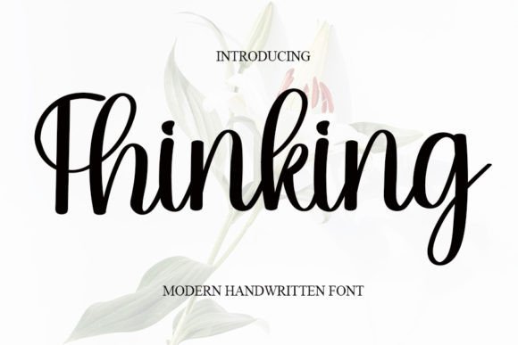 Thinking Font for Editorial Design and Content Creation