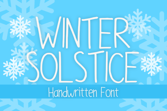 Winter Solstice: A Handwritten Font for Editorial Elegance