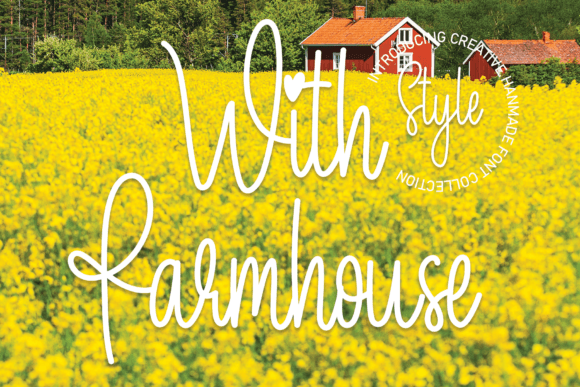 With Farmhouse: A Timeless Handwritten Font for Craft Creations