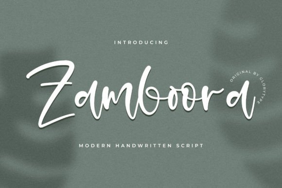 Zamboora Font for Campaign Design